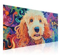 Diamond Painting Abstracto Kit Completo para Adultos, DIY 5D Pintura Diamante Perro Diamond Art Grand Format 50x100cm Taladro Completo, Cuadro Diamantes para Manualidades, Decoracin de Hogar 2Z-464