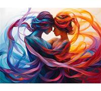 Diamond Painting Abstracto Mujer Diamond Art Painting Kit Completo, Pintura Diamante Adultos Pintar con Numeros 5D DIY Full Drill Diamond Dots Punto de Cruz Diamante, Decoración Hogar Regali 60x90cm