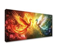 Diamond Painting Abstracto Pintura de Diamante para Adultos DIY Fénix Cuadros Diamantes, 5D Diamond Painting Niños Cristal Puzzle Kit,Manualidades Adultos para Decoracion Hogar Regalo 80x160cm Y0-1002