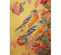 Diamond Painting Accesorios, Pintura de Diamante Pájaro Espino, 5D Completo Pintar con Diamantes DIY Adultos y Niños, Punto de Cruz Art Kit, Manualidades para Decoración Pared del Hogar, 40x50cm H-874