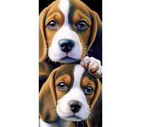Diamond Painting Adultos 100x50 CM, 5D DIY Diamond Painting Animal, Dibujos con Diamantes Perro Kit Punto de Cruz Manualidades Adultos, Pintura Diamante para Wall art Decoracion Hogar Regalo DZSH4955