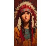 Diamond Painting Adultos 120x60 CM, 5D DIY Diamond Painting Mujer, Dibujos con Diamantes indio Kit Punto de Cruz Manualidades Adultos, Pintura Diamante para Wall art Decoracion Hogar Regalo DZSH3036