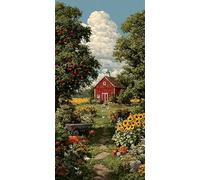 Diamond Painting Adultos 160x80 CM, 5D DIY Diamond Painting Flor, Dibujos con Diamantes Granja Kit Punto de Cruz Manualidades Adultos, Pintura Diamante para Wall art Decoracion Hogar Regalo DZSH3358
