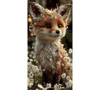 Diamond Painting Adultos 160x80cm, 5D DIY Diamond Painting Zorro, Dibujos con Diamantes Animal Kit Punto de Cruz Manualidades Adultos, Pintura Diamante para Wall art Decoracion Hogar Regalo DZSH4338