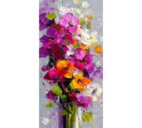 Diamond Painting Adultos 40x20 cm, 5D DIY Diamond Painting Florero, Dibujos con Diamantes Abstracto Kit Punto de Cruz Manualidades Adultos, Pintura Diamante para Wall art Decoracion Hogar DZSH3012