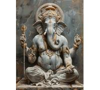Diamond Painting Adultos, 5D Diamond Painting Elefante Pintura Diamante Animal Pintura de Diamante para Adultos, DIY Cristal Punto de Cruz Manualidades kit para Decoracion Hogar 40 x 55 cm -yxy2506B7