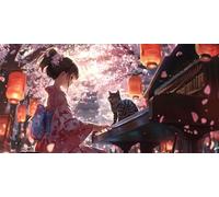 Diamond Painting Adultos, 5D Diamond Painting Kit Completo, Pintura Diamante Anime japonés, DIY Redondo Cristal Bordado Punto de Cruz Kit para la Decoración de la Pared del Hogar 40x80cm, P2213