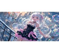 Diamond Painting Adultos, 5D Diamond Painting Kit Completo, Pintura Diamante Chica de anime, DIY Redondo Cristal Bordado Punto de Cruz Kit para la Decoración de la Pared del Hogar 70x140cm, P737