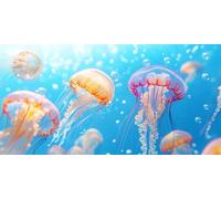 Diamond Painting Adultos, 5D Diamond Painting Kit Completo, Pintura Diamante Medusa amarilla, DIY Redondo Cristal Bordado Punto de Cruz Kit para la Decoración de la Pared del Hogar 60x120cm, P3337
