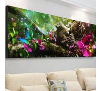 Diamond Painting Adultos, 5D Dibujos con Diamantes Coala Diamond Art Mariposa Pintura de Diamante Grande, DIY Manualidades Adultos, 90x30cm Punto de Cruz Diamante Lienzo, Decoración Pared 7X-938