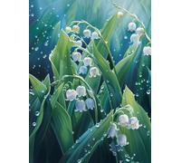 Diamond Painting Adultos, 5D Dibujos con Diamantes Rocío Diamond Art Planta Pintura de Diamante Niños, DIY Manualidades Adultos, 20x30cm Punto de Cruz Diamante Lienzo, Decoración Pared Regalo 6X-176