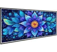 Diamond Painting Adultos, 5D Pintura Diamante Mandala Dibujos con Diamantes Flor Diamond Art Punto de Cruz Diamante Lienzo 50x100cm, Manualidades Adultos, con Accesorios, Decoracion Hogar J2-370