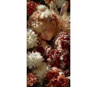 Diamond Painting Adultos 60 x 30 cm, 5D DIY Diamond Painting Ángel, Dibujos con Diamantes Flor Kit Punto de Cruz Manualidades Adultos, Pintura Diamante para Wall art Decoracion Hogar Regalo DZSH4053