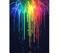 Diamond Painting Adultos Abstracto DIY 5D Diamond Painting Kit Completo, Color Punto de Cruz Diamante Manualidades, Pintura de Diamante Pintura por Numeros para Decoración Regalo Mujer 40x50cm FG-101