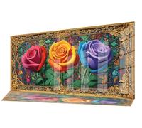 Diamond Painting Adultos Abstracto Pintura de Diamante Rosa Punto de Cruz Kits, 5D Dibujos con Diamantes Kit Completo DIY Puzzle Cuadros Pintar por Numeros Adultos, Decoracion Pared 40 x 20 cm C-617