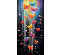 Diamond Painting Adultos Amar, Diamond Painting Niños Resumen, 5D Cuadros en Punto de Cruz Kit Manualidades Adultos Regalos, DIY Pintura Diamante Cuadros de Diamantes Para Decor Hogar 80x160cm C5-400