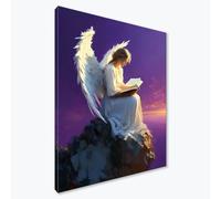 Diamond Painting Adultos Ángel Diamond Painting Kit Completo, Mujer Pintura de Diamante Niños, DIY 5D Cristal Bordado Punto de Cruz Manualidades para Decoracion Hogar, Regalo Mujer 50x70 cm F0-890