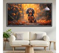 Diamond Painting Adultos Animal Diamond Painting Grande 90x180cm, 5D Perro Pintura Diamante Manualidades Adultos, DIY Cristal Puzzle Bordado Punto de Cruz Kit Completo para Decoracion Hogar B0-844