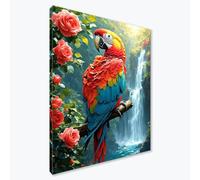 Diamond Painting Adultos Animal Diamond Painting Kit Completo, Pájaro Pintura de Diamante Niños, DIY 5D Cristal Bordado Punto de Cruz Manualidades para Decoracion Hogar, Regalo Mujer 75x100 cm F0-646