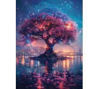 Diamond Painting Adultos Árbol de la vida, Full Square Drill Pintura de Diamante Destello Manualidades Ninos 10 Anos, DIY Diamond Painting Kit Completo para Decoracion de Pared Hogar 30x40cm FC-237