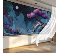 Diamond Painting Adultos Árbol De La Vida Pintura de Diamante Misterioso Punto de Cruz Kits, 5D Dibujos con Diamantes Kit Completo DIY Pintar por Numeros Adultos, Decoracion Pared 140 x 70 cm C-599