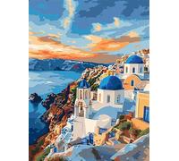 Diamond Painting Adultos Arquitectura 30x50cm, Pintura Diamante Paisaje Full Drill Cuadro Diamantes Manualidades Niños, Dibujos con Diamantes Punto de Cruz Kit de Bordado para Decoración Hogar J-971K