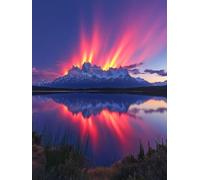 Diamond Painting Adultos Auroras boreales 5D Pintura de Diamante Rosa Diamond Art Kit Completo, Manualidades Niños 10 Años, Punto de Cruz Diamante, Lienzos Cuadros Decoracion Hogar 60x80cm LH-741