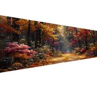 Diamond Painting Adultos Bosque,Diamond Painting NiñOs Luz Del Sol,Diamantes Para Manualidades Cuadros Diamantes 5d,Diy Piedra Redonda Cross Stitch Kit Para DecoracióN Pared Del Hogar 40x80cm L1-636