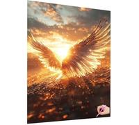 Diamond Painting Adultos Brillante Diamond Painting Niños Ala 5D Cuadro Diamantes Kit Manualidades Niña DIY Pintura Diamante Puzzle Pintar con Diamantes Kit para Regalo Mujer Decorativos 30x40cm C-30