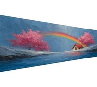 Diamond Painting Adultos Casa,Diamond Painting NiñOs Lago,Diamantes Para Manualidades Cuadros Diamantes 5d,Diy Piedra Redonda Cross Stitch Kit Para DecoracióN De Pared Del Hogar Regalo 60x120cm L1-689