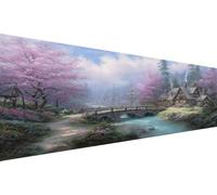 Diamond Painting Adultos Casas,Diamond Painting NiñOs Puente,Diamantes Para Manualidades Cuadros Diamantes 5d,Diy Piedra Redonda Cross Stitch Kit Para DecoracióN De Pared Hogar Regalo 40x90cm L1-776