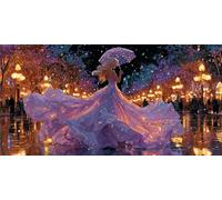 Diamond Painting Adultos Chica Cuadro Diamantes Historietas, 5D Diamond Art para Principiantes, DIY Completo Strass Bordado de Punto de Cruz Manualidades Painting para Decoración 80x40 cm - KF01340