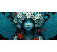 Diamond Painting Adultos Chica Cuadro Diamantes Miedo, 5D Diamond Art Manualidades Niños, DIY Completo Strass Bordado de Punto de Cruz Manualidades Painting para Home Decoration 100x50 cm - SW2511885