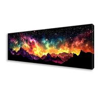 Diamond Painting Adultos Cielo Estrellado Pintura Diamante Kit Bordado Principiantes, Paisaje Diamond Painting Grande 30x90 cm, DIY Cristal Embroidery Punto de Cruz Art para Decoración Pared W0-554