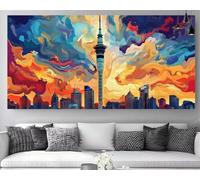 Diamond Painting Adultos Ciudad Diamond Painting Kit Resumen, 2026 New DIY Manualidades Adultos Pintura Diamante 5D Taladro Completo Bordado Mosaicos Punto de Cruz Diamantes Artes 70x140cm Z-P396