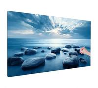 Diamond Painting Adultos, Diamond Painting Paisaje, DIY Manualidades Adultos, Pintura Diamante Océano Patrón, Punto de Cruz Diamante Art Craft para Navidad Regalos Originales para Mujer 230x90cm G-13