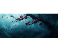 Diamond Painting Adultos, Diamond Painting Rosa Dibujos con Diamantes Flor Pintura Diamante 5D DIY Punto de Cruz Diamante Manualidades Adultos para Decoracion Pared, Regalo 100x300cm -hjw2604JX