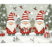 Diamond Painting Adultos Enano DIY 5D Diamond Painting Kit Completo, Festival Punto de Cruz Diamante Manualidades, Pintura de Diamante Pintura por Numeros para Decoración Regalo Mujer 20x30cm FG-1249