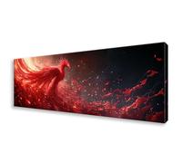 Diamond Painting Adultos Fénix Pintura Diamante Kit Bordado Principiantes, Animal Diamond Painting Grande 70x210 cm, DIY Cristal Embroidery Punto de Cruz Art para Decoración Pared, Regalo Mujer W0-856