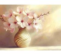 Diamond Painting Adultos Flor Pintura de Diamante Abstracto, 5D DIY Diamond Painting Punto de Cruz Manualidades Adultos, Strass Bordado Puzzle Art para Decoración Hogar, Regalo Mujer 60x45cm E0-580