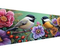 Diamond Painting Adultos Flor Pintura de Diamantes Pájaro DIY Diamonds Kit Punto Cruz Diamante Pintura De Para Manualidades Para Decoración Pared Del Pasatiempos Hogar Femenino Regalo 90x180cm YZ-794