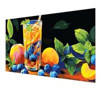 Diamond Painting Adultos Fruta Diamond Painting Dibujos animados Taladro Completo Dibujos Círculo Diamantes, Pintura de Diamantes Manualidades Adultos Kit, Mujer Regalo Decor de Pared 50x100cm K#-944