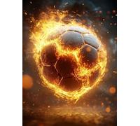 Diamond Painting Adultos Fútbol americano 5D Pintura Diamante Brillante Diamond Art Kit Completo, Manualidades Niños 10 Años, Punto de Cruz Diamante, Lienzos Cuadros Decoracion Hogar 90x120cm LH-633