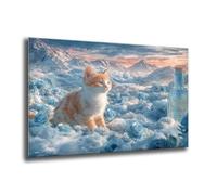 Diamond Painting Adultos Gato Botella, DIY Punto de Cruz Cuadros de Diamantes Kit, Manualidades Adultos, Diamante Cuadrado, 5D Pintura de Diamante Kit, Cuadros Decoracion Dormitorios 25x35 cm J-260