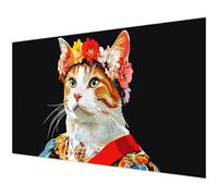 Diamond Painting Adultos Gato Diamond Painting Abstracto Taladro Completo Dibujos Círculo Diamantes, Pintura de Diamantes Manualidades Adultos Kit, Mujer Regalo Decoración de Pared 50x100cm K#-693