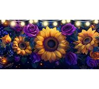 Diamond Painting Adultos Girasol Diamond Painting Grande 60x120cm Rosa Dibujos con Diamantes, Cristal de Estrás Pintura por Números Manualidades Kit Pintura Diamante para Decoración Habitación FD-2356