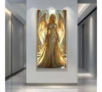 Diamond Painting Adultos Grande Tamaño, Kits de Cuadro Diamantes Ángel 5D DIY Diamond Painting Reina Pintura Diamante Punto de Cruz Artes Manualidades para Adultos Principiantes 90x180 cm -LR1015