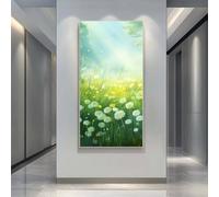 Diamond Painting Adultos Grande Tamaño, Kits de Cuadro Diamantes Diente de León 5D DIY Diamond Painting Fantasía Pintura Diamante Punto de Cruz Artes Manualidades para Adultos 60x150 cm -LR1285