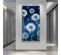 Diamond Painting Adultos Grande Tamaño, Kits de Cuadro Diamantes Flores 5D DIY Diamond Painting Dientes de León Pintura Diamante Punto de Cruz Artes Manualidades para Adultos 90x180 cm -LR1011
