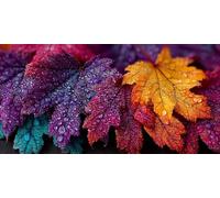 Diamond Painting Adultos Hoja Cuadro Diamantes Paisaje, 5D Diamond Art para Principiantes, DIY Completo Strass Bordado de Punto de Cruz Manualidades Painting para Decoración 120x60 cm - KF01821